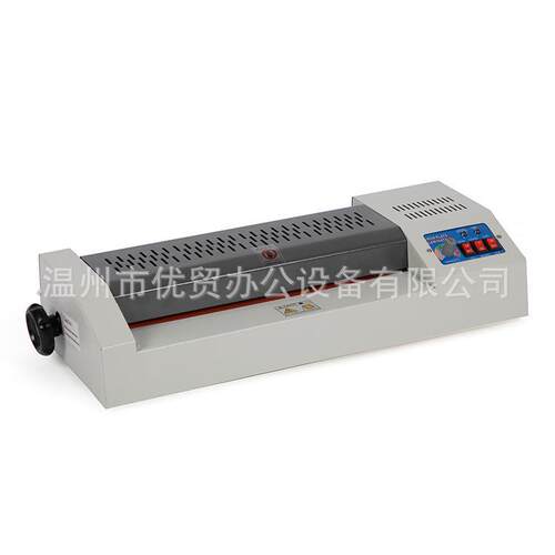 单台塑封机320mm办公家用A3压膜机相片过胶机带温度表无手轮YT320