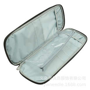 新款棒针套装14付35cm氧化铝紫色腰鼓花收纳包组合套装配件KN031