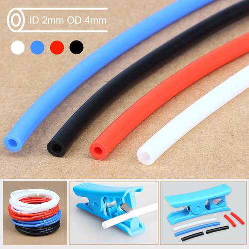 3Dsway 3D打印机配件Ptfe Ptfe管远程进料管2*4mm Teflon管1.75耗材