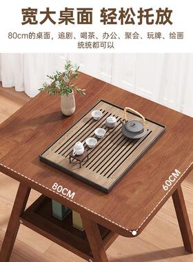 木台小茶桌休闲喝茶桌椅组藤合1阳桌2实椅洽谈桌KMB双层储物编三