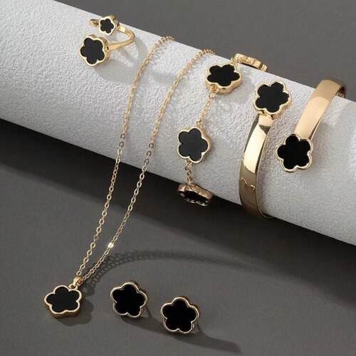 Bracelet necklace ring earrings set accessories手镯手炼饰品