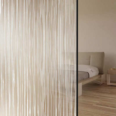 针叶林玻璃膜磨砂装饰膜透光不透明办公室隔断pet薄膜细条条纹贴