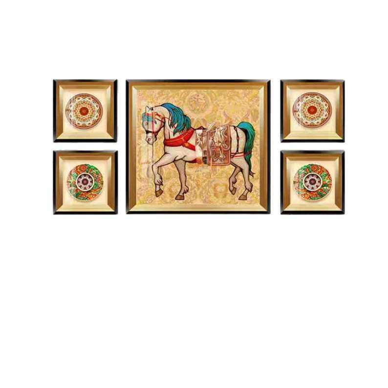 现代欧式大气沙发背景墙画美式组合挂画餐厅壁画油画客厅装饰画
