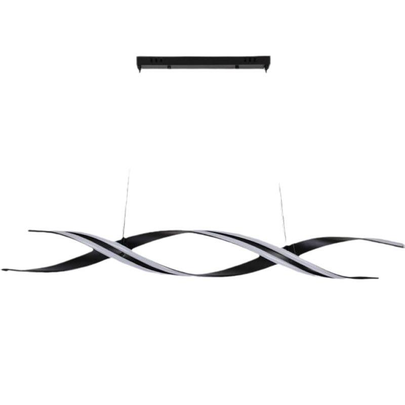 展厅餐厅吊灯现代简约餐创意形个性异长条餐后桌吧台极简厅灯北欧