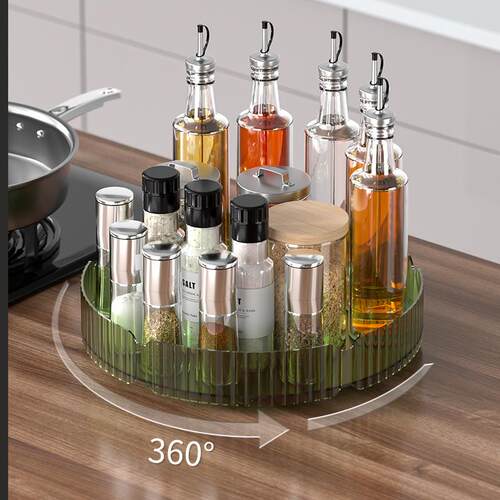 Rotating Spice Rack Multifunctional Countertop Kitchen Organ