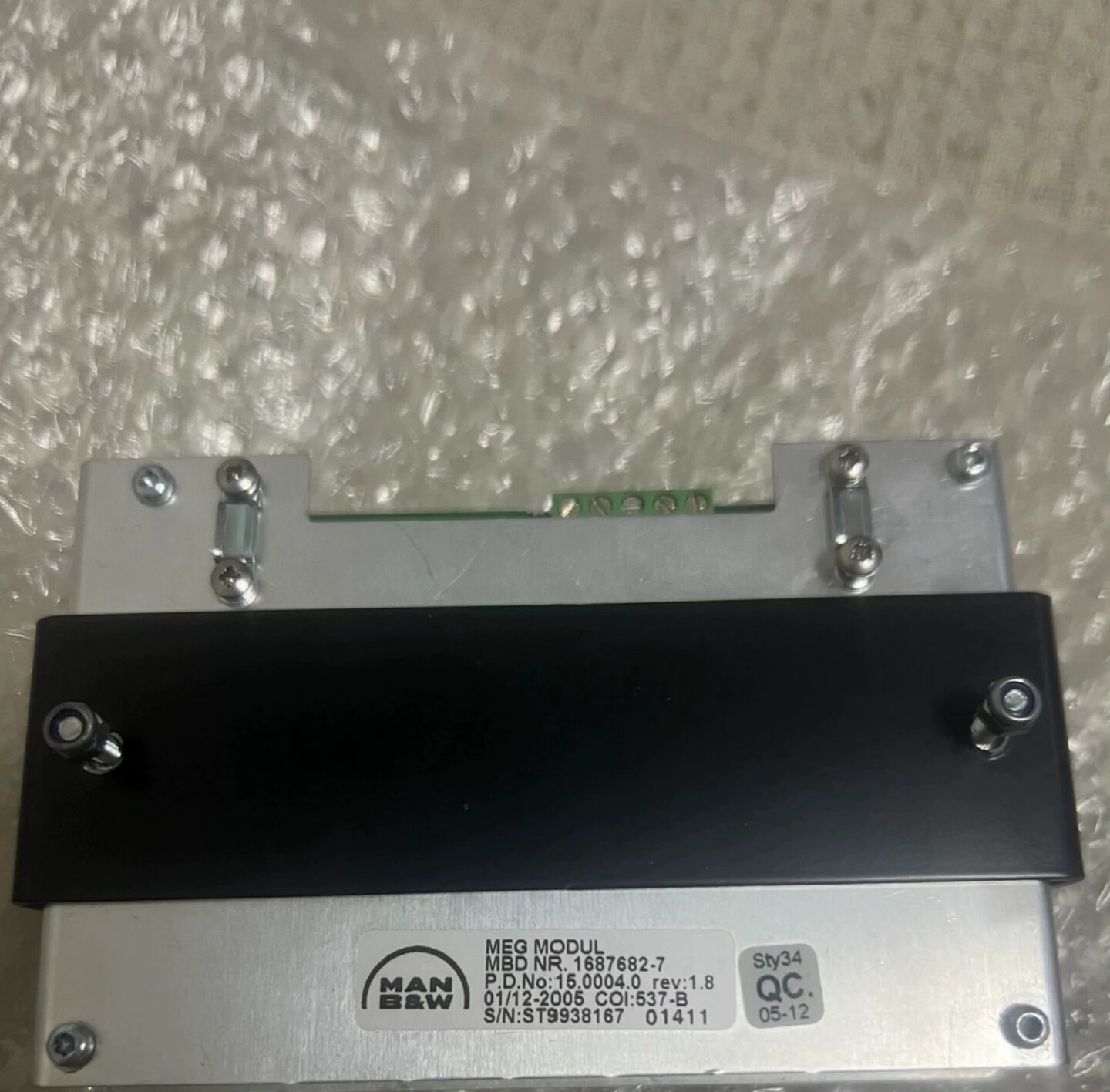 MAN曼恩排气温度监测模块，型号2101546-5，版本1.