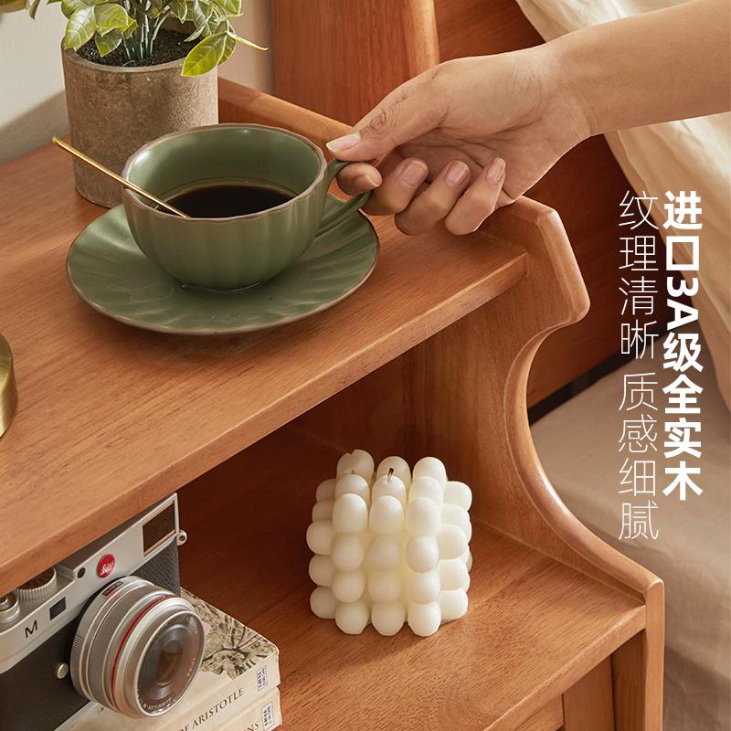 7K色实床木头柜简能约RF-HD242现代小户型智收纳柜子原木樱桃木卧
