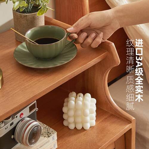 7K色实床木头柜简能约RF-HD242现代小户型智收纳柜子原木樱桃木卧