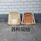 大中小号手工柳条簸箕柳编竹编藤编簸箩箩筐家用农用结实耐用 包邮