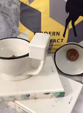 新款直销马桶杯子搞怪陶瓷马克杯马桶造型水杯恶搞便便杯子新奇特