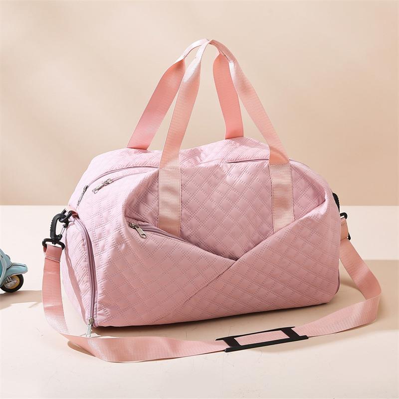 休闲简约运动健身包跨境干湿分离户外旅行包大容量学生宿舍收纳包