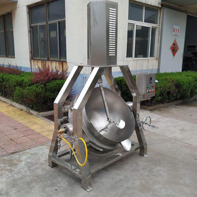 调味品搅拌熬制设备电动商用炒猪肉机器工业大型加热煮油辣子锅