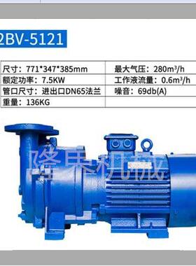 2BV直联式抽真空水环泵水环式负压泵传输泵不锈钢防爆水环抽气泵