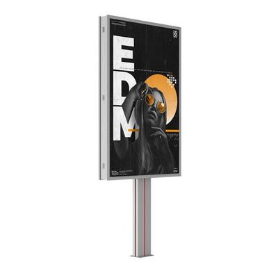 Outdoor Billboard 户外6*3m擎天柱广告牌 高速公路Q235广告牌