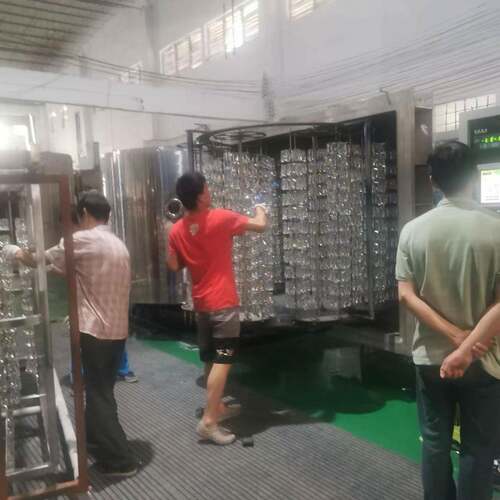 厂销家玻彩璃镀膜设备售琥珀色电镀HC1618H七机玻璃镀膜机