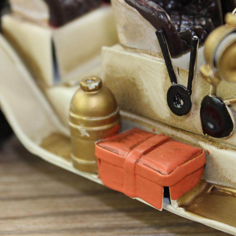 复古怀老爷模型铁皮旧车模金属车工艺品创意QC006摆件影楼506白