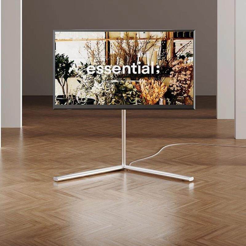 电视落地式支架可移动客厅卧室银翼带轮55寸65寸立式电视柜