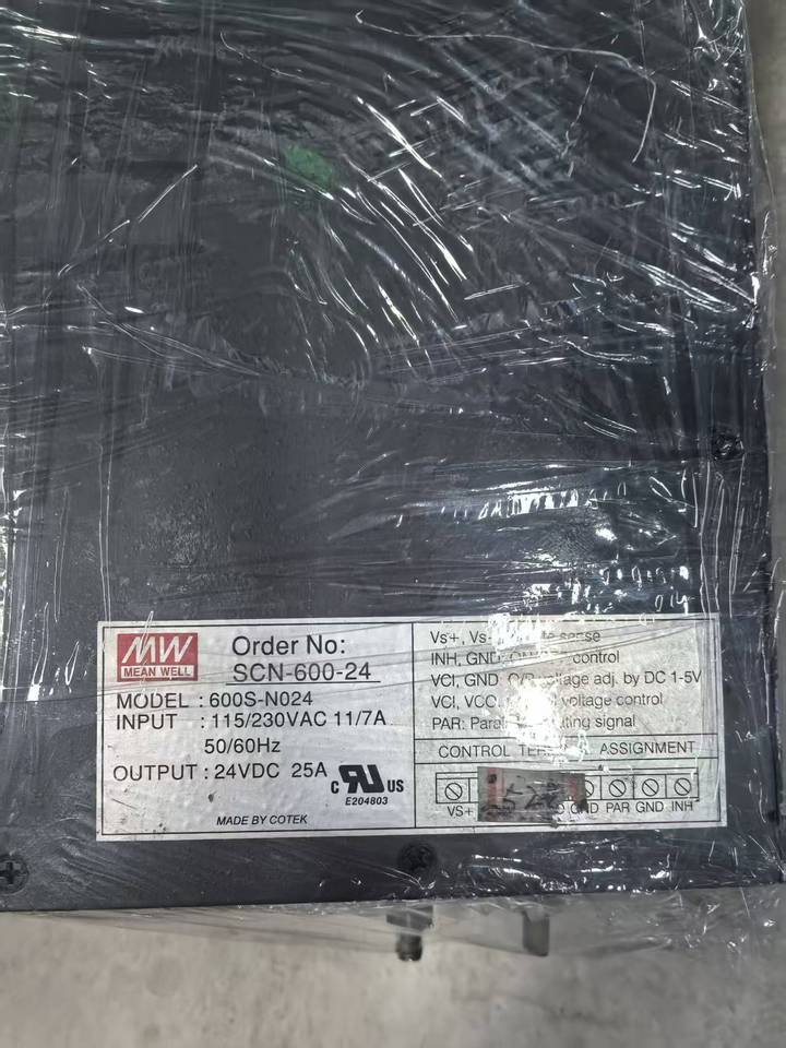 11月21日深圳处理拆机剪线台湾明纬电源SCN-600-24一批（合计18个）（广东深圳）网络拍卖公告