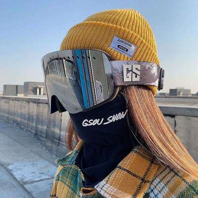 gsousnow滑雪护脸护具男女款户外骑行防护防风速干透气滑雪面罩