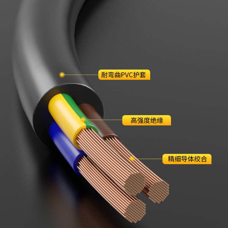 胜牌52RVV/2~3芯0.75平方多芯护套软线CCC电机电源线信号控制箱