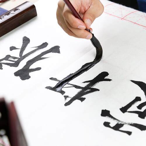 一得阁墨汁 国画书法特制精品浓墨上品云头艳大师用铁盒禅墨500g
