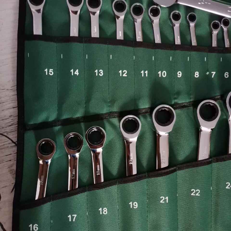 梅花棘OXP快轮速自动扳梅手开口花20件6套—32整套汽机修工具两用