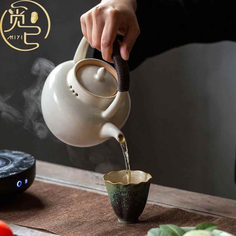 大苏手工陶打壶BYGH0007功夫煮茶壶陶瓷茶釉具户外露营烧水壶号泡