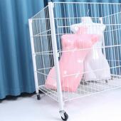 超市促销 可移动货车衣服篮子便携摆摊推车大容量收纳仓储厂家批发