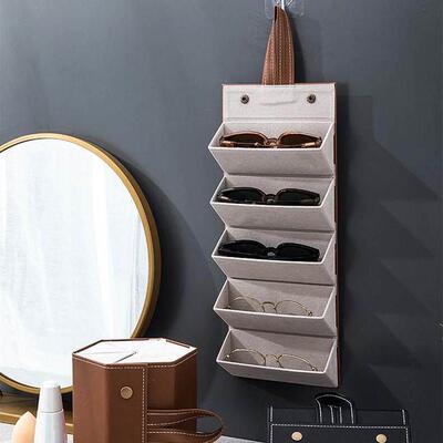 Foldable Glasses Holder Case, Portable Sunglasses Organizer