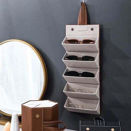 Foldable Glasses Holder Case, Portable Sunglasses Organizer
