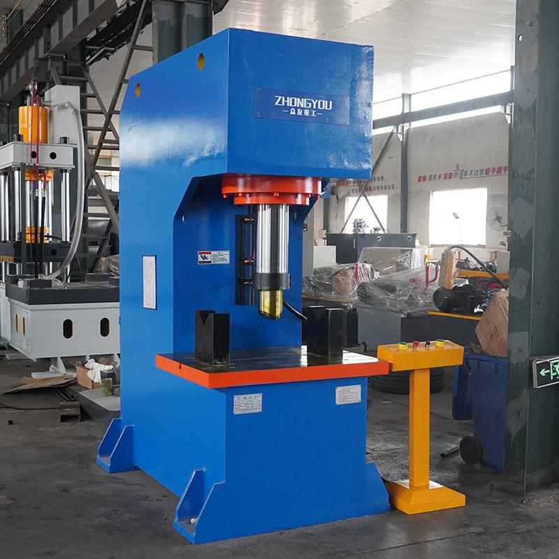 200吨C型液压机圆钢校正单臂压力机圆管压断弯曲单柱油压机厂家