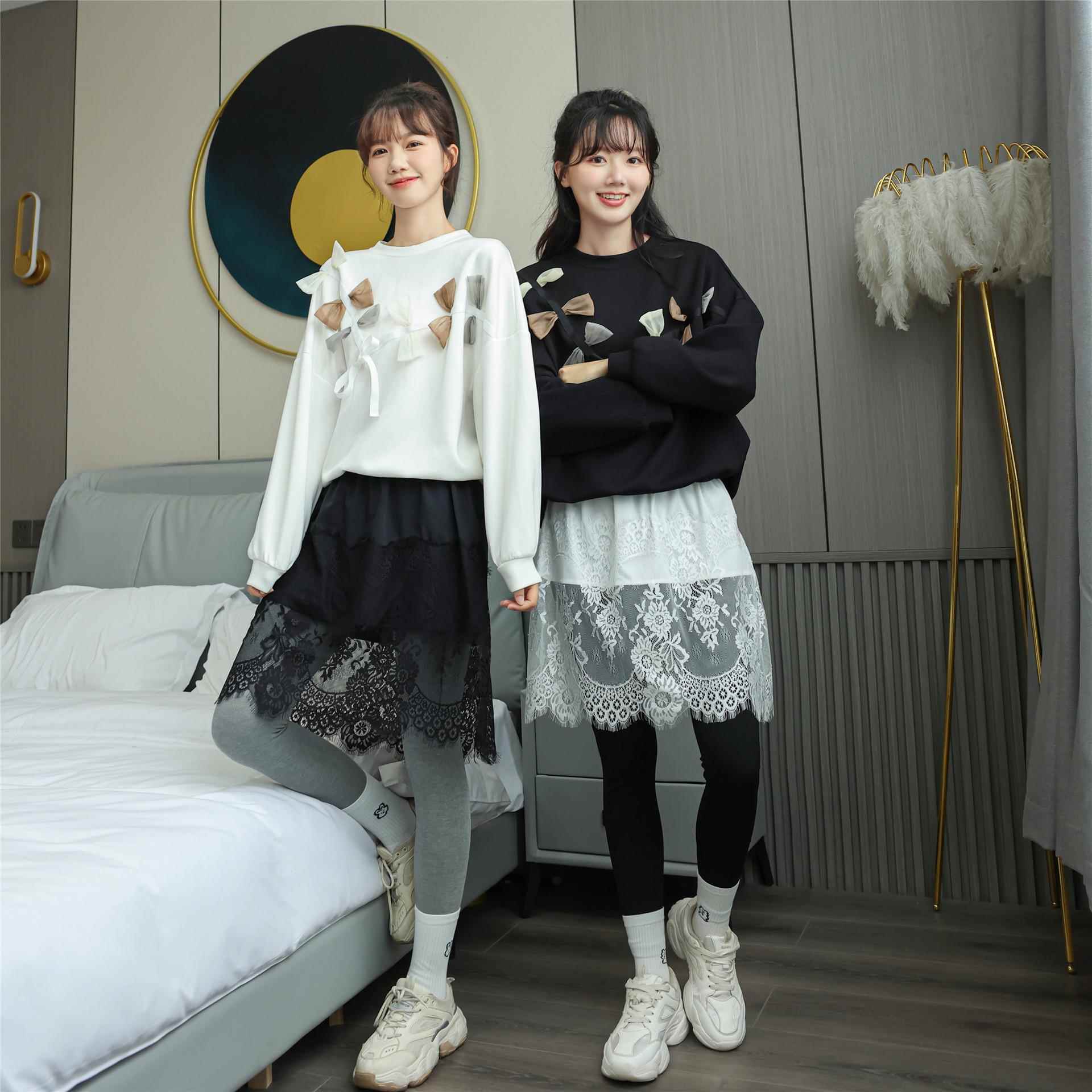 hem size artifact curtain layered sweater large lace