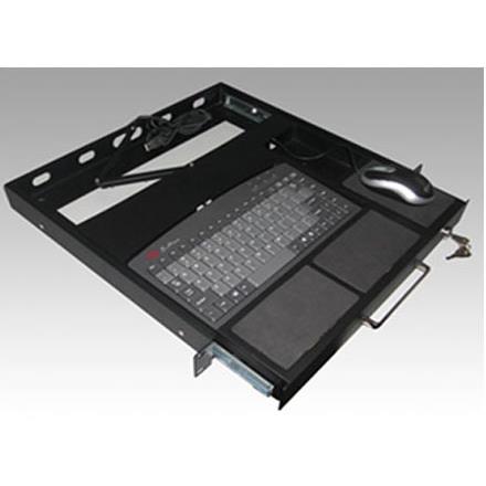 1U上架式键盘抽屉键盘机柜键盘LKB90工业键盘工业抽屉工控键盘