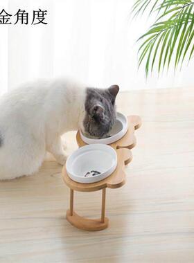 Cat bowl Tall cat feeding bowl cute cat bowl drinking pet
