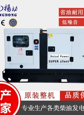 静音柴油发电机组20KW无刷带四保护扬动动力25KVA有刷柴油机80V