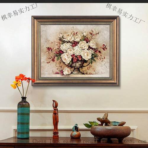 美式电棋幸易实表箱装饰画免打关孔遮挡盒配电箱拉弱推电总开电源