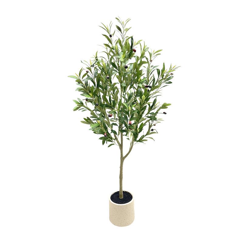 1.8m橄榄树大型绿植仿真树摆件家居客厅阳台落地假植物盆栽造景树