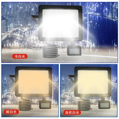 新品市遥控上版 PIR人感投光灯 户防外楼道庭院家tgd用明水照防晒