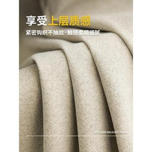 1VPR棉麻全遮光隔音窗帘卧室ins风2022年新款 客厅轻奢简约隔热布3