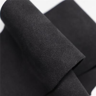 现货1.向4绒面汽车革 黑灰色翻毛皮耐磨防汽车顶滑棚方绒面盘979
