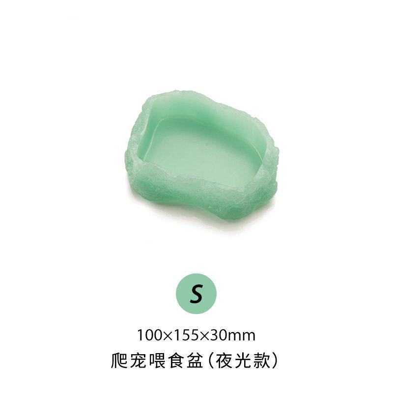 新款直销树脂观赏螺观赏虾喂食盆观赏鱼饲料盆 寄居蟹食盆 仿真石