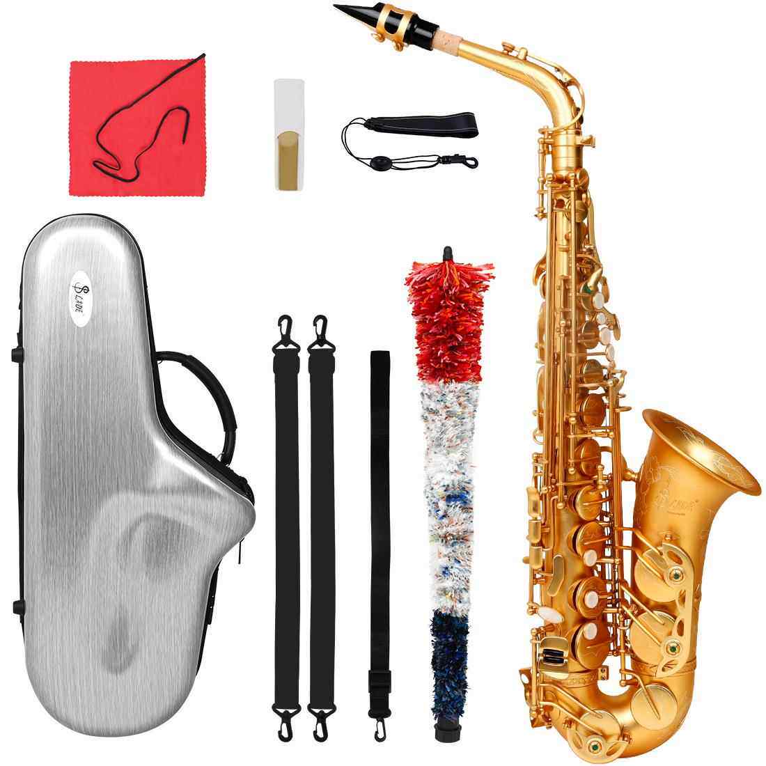 演学奏型中音AIP音萨克斯乐器磨砂艺SAX降E调中萨克斯风工管初者