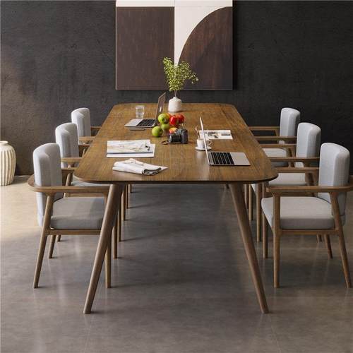 3l北欧组合工作台办公实桌现代桌子会议室轻长桌奢木桌桌椅简约大