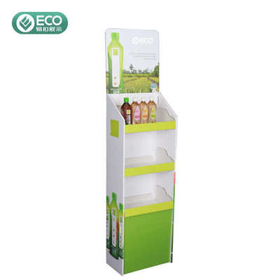 超市免组装纸板展示架一秒弹开成型单层承重20KG陈列纸货架包设计