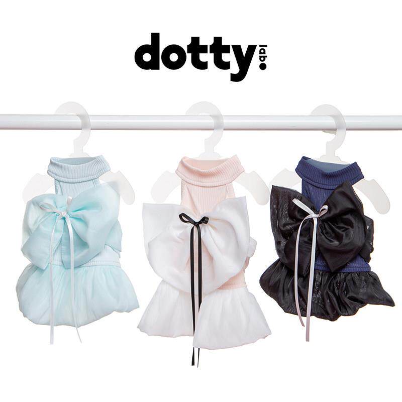 dotty lab.原创蝴蝶结撞色挂脖花苞裙春夏宠物服饰纱纱裙可爱舒适