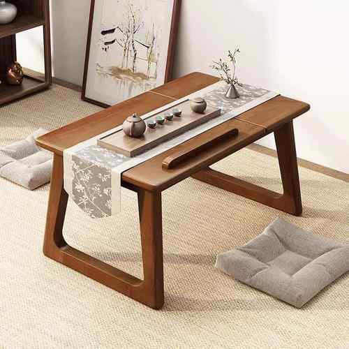 炕几实木飘窗小桌子家用阳台矮桌日式榻榻米茶桌床上桌卧室小茶几