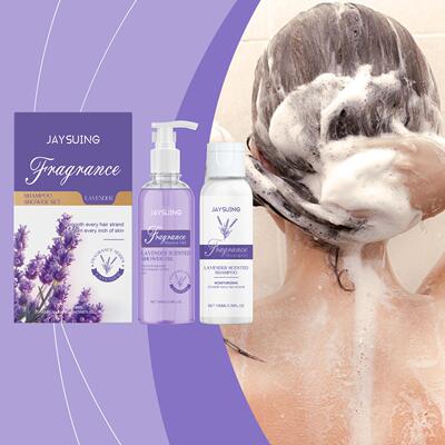JAYSUING Lavender Scented Shampoo and Body Wash Set, Gently
