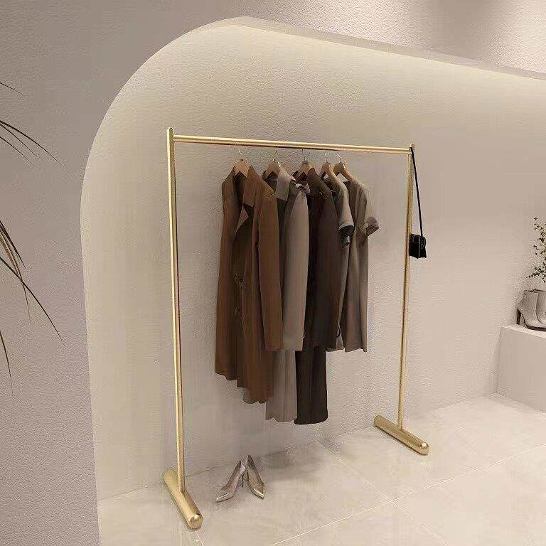 简约服装店展示架专用落地式网红装饰女装童装挂衣架晾晾衣杆货架