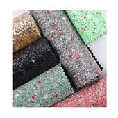 闪粉柔软细葱片格利特PU皮革面料 饰皮料 材相册装 发夹箱包服装 鞋