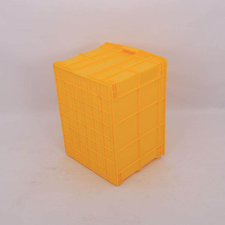 蓝色大号塑料周转箱 600-400箱内595*450*400长方形胶框货运箱
